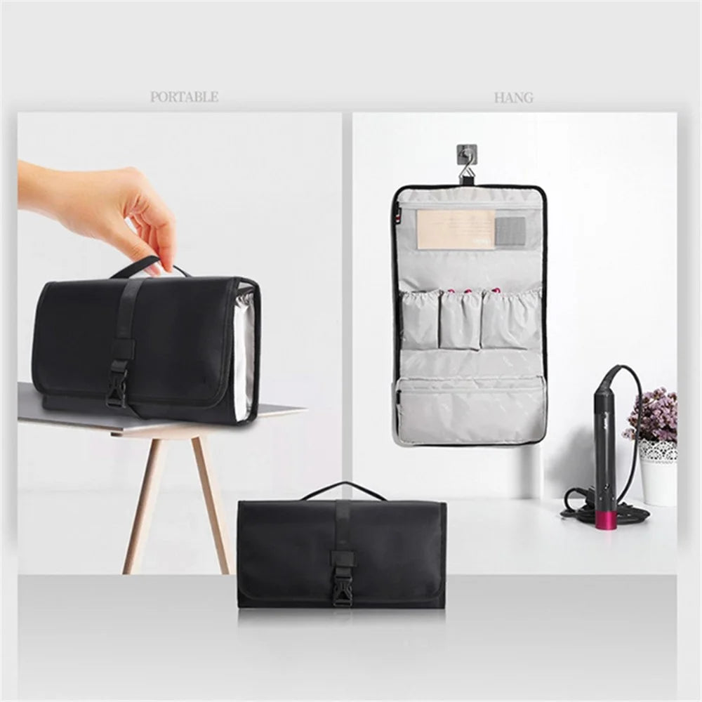 BUBM JFQ-T For Dyson Airwrap Styler Bag Protection Bag Portable Dustproof Storage Bag Organizer - Black - 2
