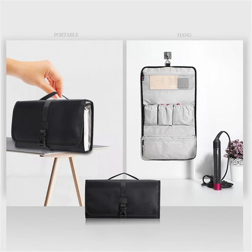BUBM JFQ-T For Dyson Airwrap Styler Bag Protection Bag Portable Dustproof Storage Bag Organizer - Black - 2