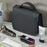 Waterproof Travel Toiletry Bag Portable Wet Dry Separation Foldable Hanging Cosmetic Organizer Bag - Black - 4