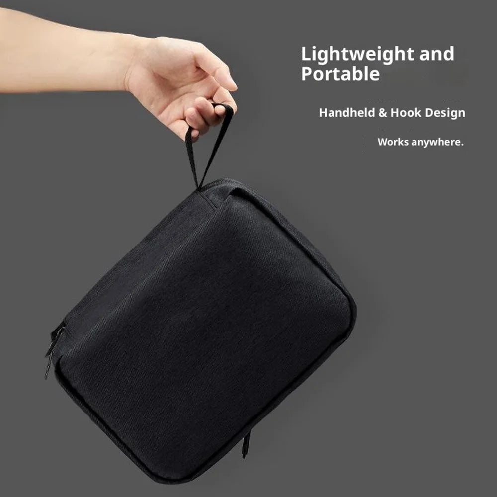 Portable Travel Toiletry Bag Waterproof Oxford Fabric Foldable Makeup Storage Bag with Hook - 5