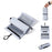 Roll Up Toiletry Bag for Business Trip Vacation Travel Wet Dry Separation Foldable Cosmetic Organizer - Silver - 1
