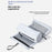 Roll Up Toiletry Bag for Business Trip Vacation Travel Wet Dry Separation Foldable Cosmetic Organizer - Silver - 3