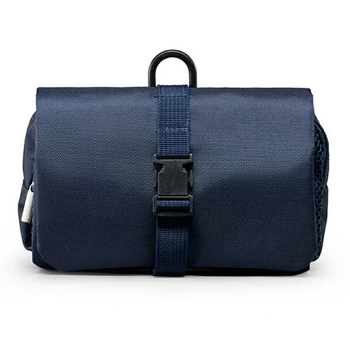 Extra Large Travel Toiletry Bag with Detachable Inner Pouch Adjustable Buckle Waterproof Hanging Cosmetic Organizer - Navy Blue - 1