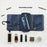 Extra Large Travel Toiletry Bag with Detachable Inner Pouch Adjustable Buckle Waterproof Hanging Cosmetic Organizer - Navy Blue - 3