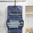 Extra Large Travel Toiletry Bag with Detachable Inner Pouch Adjustable Buckle Waterproof Hanging Cosmetic Organizer - Navy Blue - 4