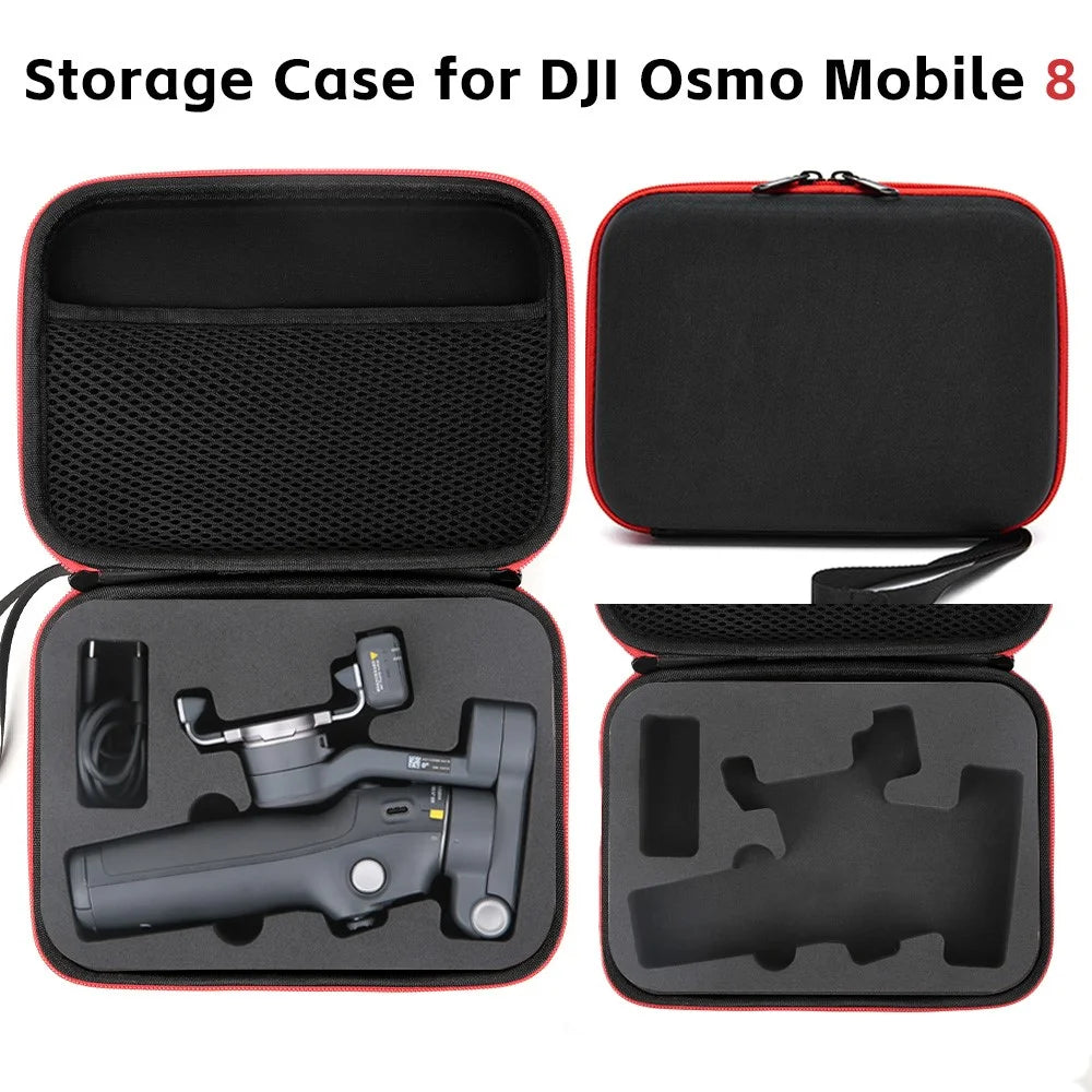 For DJI Osmo Mobile 8 Portable Carrying Case Gimbal Stabilizer Handheld Storage Bag Shock Resistant - Black - 2