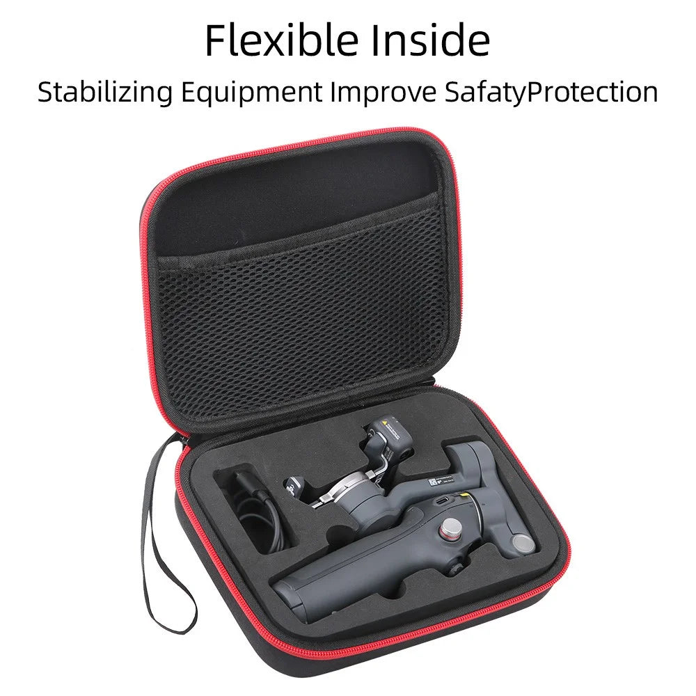 For DJI Osmo Mobile 8 Portable Carrying Case Gimbal Stabilizer Handheld Storage Bag Shock Resistant - Black - 6