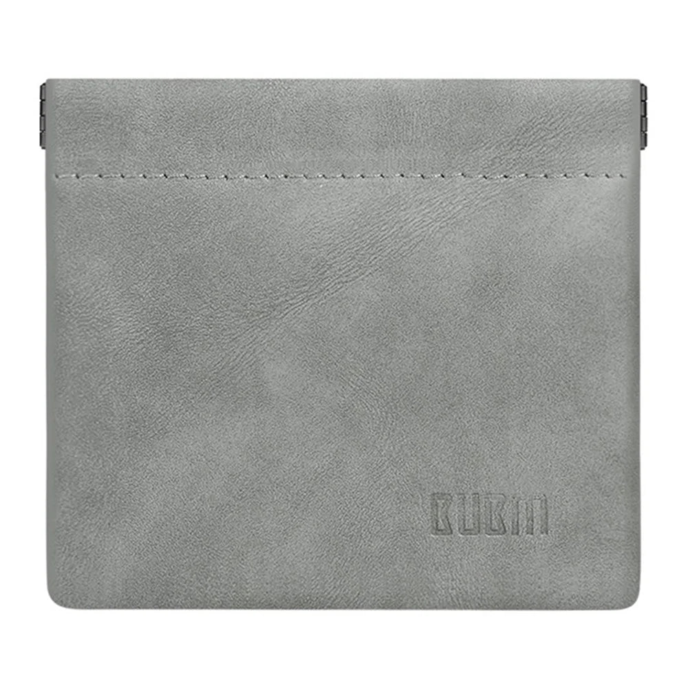 BUBM TKB Waterproof PU Leather Pouch U Disk Data Cable Earphones Storage Bag, Size S - Dark Grey - 6