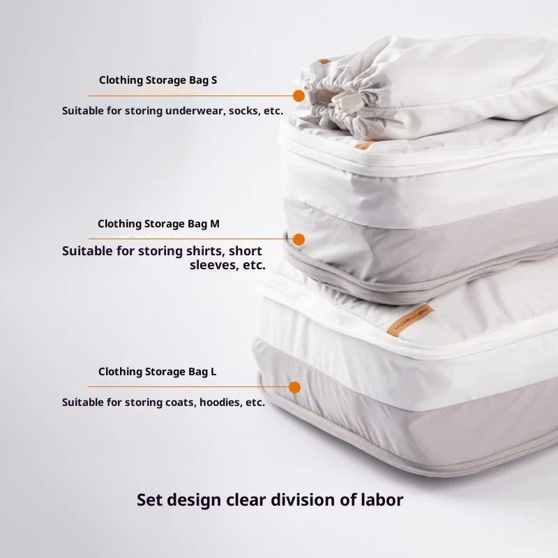 PGYTECH 3Pcs S/M/L Travel Packing Cubes Set Compression Clothing Organizer Bag for Luggage - 5