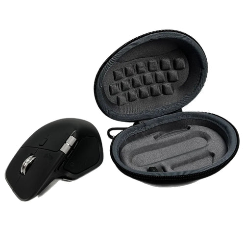 For Logitech MX Master 4  /  Master 3S  /  Master 3 Wireless Mouse Travel Case Shockproof Mouse Storage Bag - Black-Grey - 1