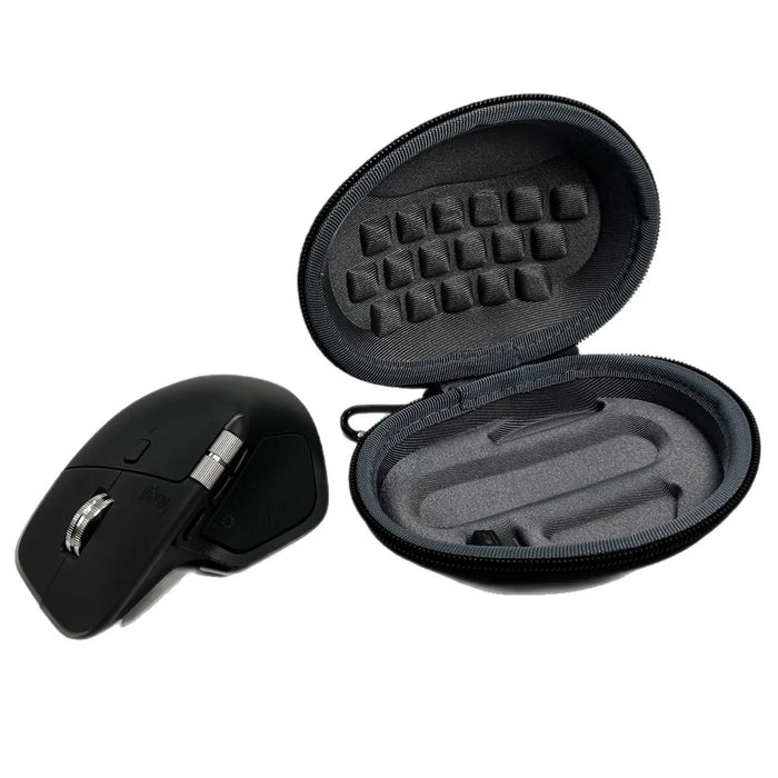 For Logitech MX Master 4  /  Master 3S  /  Master 3 Wireless Mouse Travel Case Shockproof Mouse Storage Bag - Black-Grey - 1