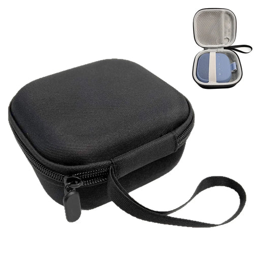 For Bose SoundLink Micro 2nd Gen Portable Bluetooth-Compatible Speaker Hard Protective Case Shockproof Storage Bag - Black + Grey - 1