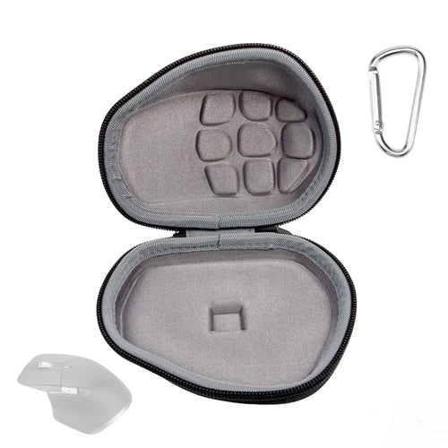 For Logitech MX Master 4  /  3S Portable Mouse Storage Case Hard Shell Protective Storage Organizer - Black Grey - 1