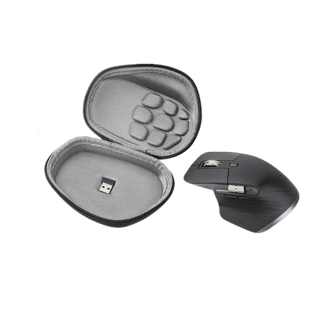 For Logitech MX Master 4  /  3S Portable Mouse Storage Case Hard Shell Protective Storage Organizer - Black Grey - 3