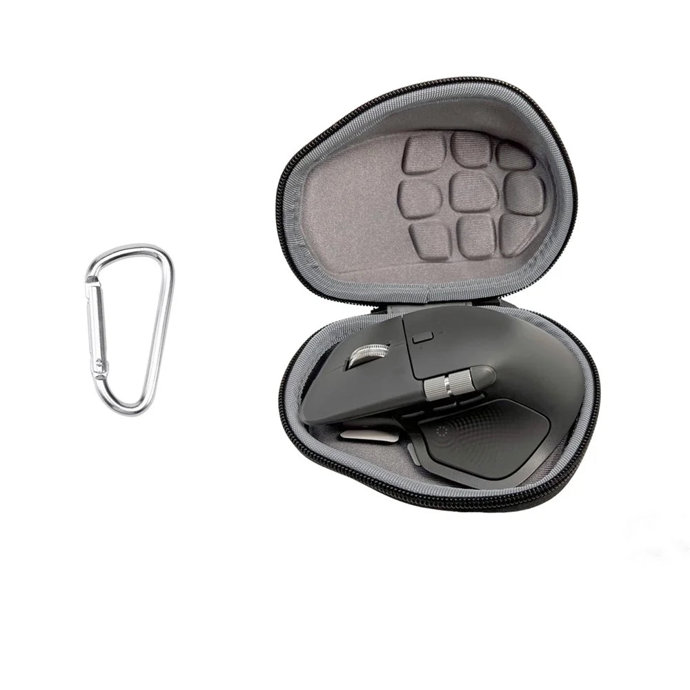 For Logitech MX Master 4  /  3S Portable Mouse Storage Case Hard Shell Protective Storage Organizer - Black Grey - 4
