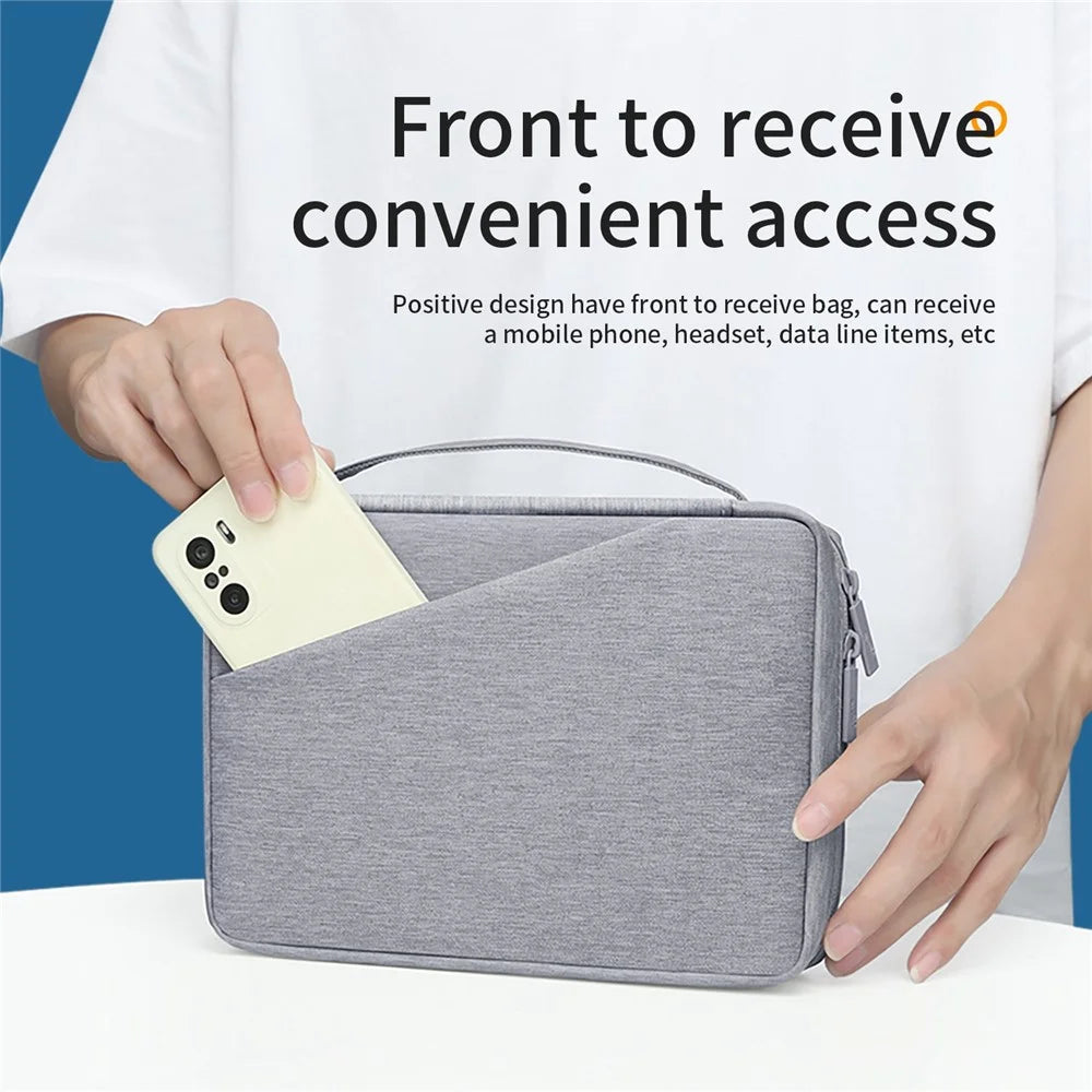 BUBM BM01101010 Large Capacity Digital Storage Bag Electronics Organizer for Charger Cables Hard Drive Travel Case - Grey - 2