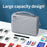 BUBM BM01101010 Large Capacity Digital Storage Bag Electronics Organizer for Charger Cables Hard Drive Travel Case - Grey - 5