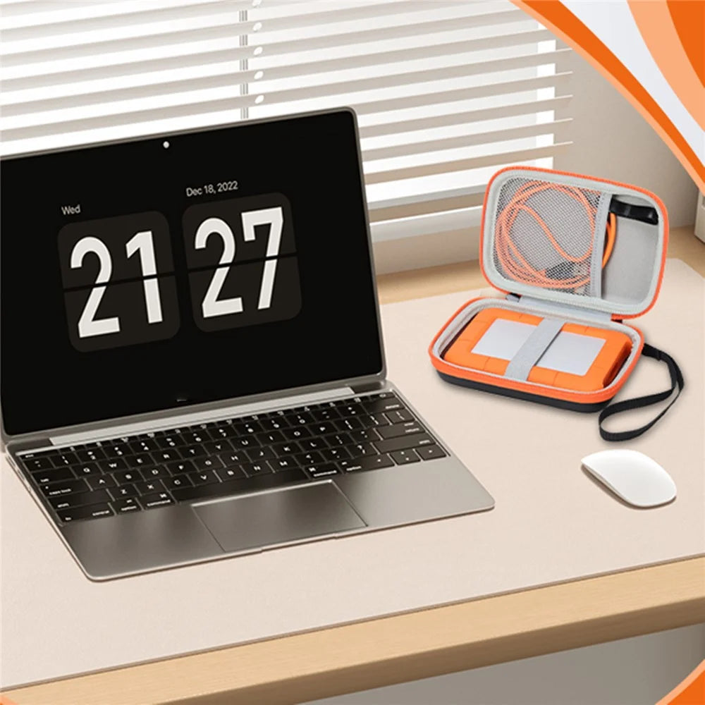 For LaCie Rugged Mini 1TB  /  2TB  /  4TB  /  5TB Portable Hard Drive Case Protective Cover Compatible with Mac PC USB 3.0 2.0 Cable SD Card - 6
