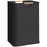 Large 40×30×60cm Large Capacity Foldable Laundry Basket Fabric Storage Hamper with Wooden Handle - Black - 1
