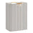 30×30×40cm Foldable Wooden Handle Laundry Hamper Large Capacity Fabric Storage Basket - Vertical Stripes - 1