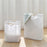 30×30×40cm Foldable Wooden Handle Laundry Hamper Large Capacity Fabric Storage Basket - Vertical Stripes - 7