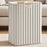 40×30×40cm Foldable Wooden Handle Laundry Hamper Large Capacity Fabric Storage Basket - Vertical Stripes - 3