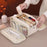 8099 Large Capacity Cosmetic Bag Portable Travel Makeup Organizer with Mesh Pockets Water-Resistant - Beige - 7