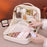 8098 Large Capacity Portable Makeup Bag For Travel Luxury Toiletry Organizer Double Layer Waterproof Cosmetic Case - Beige - 6