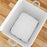 110L Non-Woven Storage Bag Large Capacity Clothes Quilt Organizer Foldable Moving Bag with Double Handles (48×44×48cm) - Grey - 3