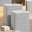 110L Non-Woven Storage Bag Large Capacity Clothes Quilt Organizer Foldable Moving Bag with Double Handles (48×44×48cm) - Grey - 6