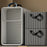 Striped Steel Frame Storage Box Stackable Clothes Container Wardrobe Organizer with Side Handles for Home - Beige Stripe - 7