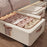 Large Under-Bed Storage Box with Wheels Large Capacity Visible Clothes Organizer Dust-Proof Storage Bin for Home - 6