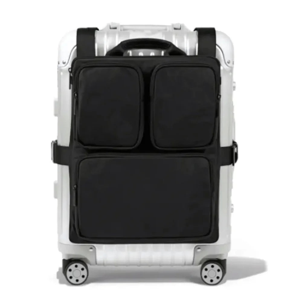 Large Capacity Boarding Case Hanging Bag Multifunctional Extended Capacity Suitcase Additional Bag - Black - 1