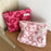 Size L Heart Pattern Soft Plush Makeup Bag Portable Cosmetic Organizer Toiletry Storage Pouch - Rose - 5