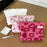 Size L Heart Pattern Soft Plush Makeup Bag Portable Cosmetic Organizer Toiletry Storage Pouch - Rose - 6