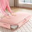 Satin Down Jacket Compression Storage Bag Extra-Long Large-Capacity Organizer for Quilts Cotton Coats - Pink - 2