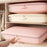 Satin Down Jacket Compression Storage Bag Extra-Long Large-Capacity Organizer for Quilts Cotton Coats - Pink - 4