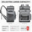 Insulated Backpack Cooler Lunch Bag Portable Food Preservation Pack for Outdoor Camping Picnic - Grey - 5