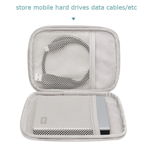 BUBM BM01001005 Single-layer Cartoon Shaped Hard Drive Case Shockproof External Hard Drive Storage Bag Cable Organizer Pouch Travel Accessories - Cat - 2