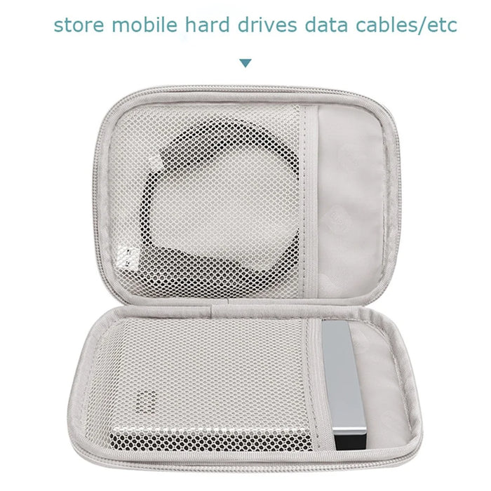 BUBM BM01001005 Single-layer Cartoon Shaped Hard Drive Case Shockproof External Hard Drive Storage Bag Cable Organizer Pouch Travel Accessories - Cat - 2