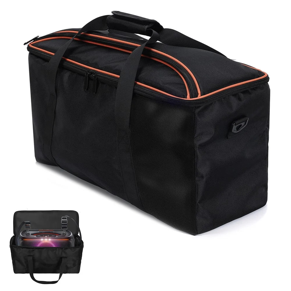 For JBL PartyBox On-The-Go 2 Speaker Carrying Case Dust-Proof Portable Storage Bag Shock Protection with Shoulder Strap - 1