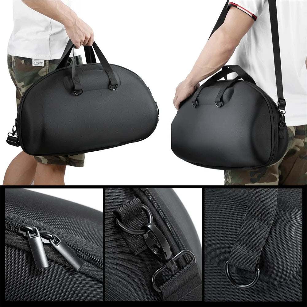 For JBL Boombox 4 Speaker Carrying Case Portable Protective Storage Bag Shockproof with Shoulder Strap - Black  /  Orange - 5