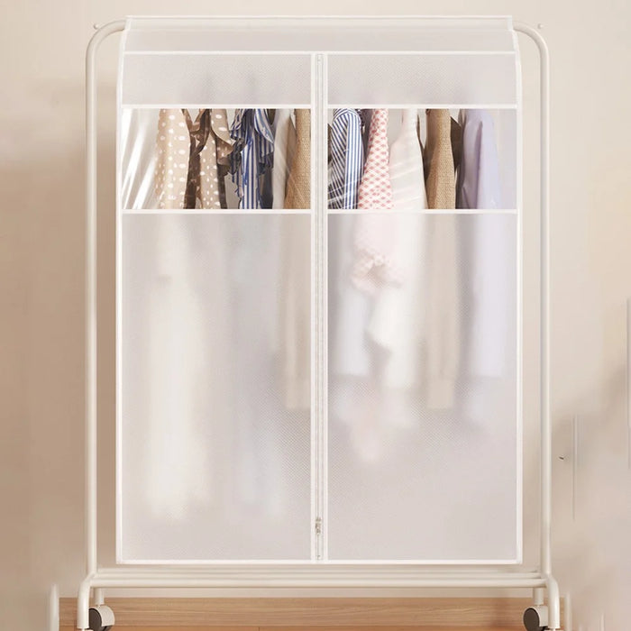 Clothes Garment Cover 60 x 60 x 120cm Hanging Dust Bag For Wardrobe Storage Clear Window - 3
