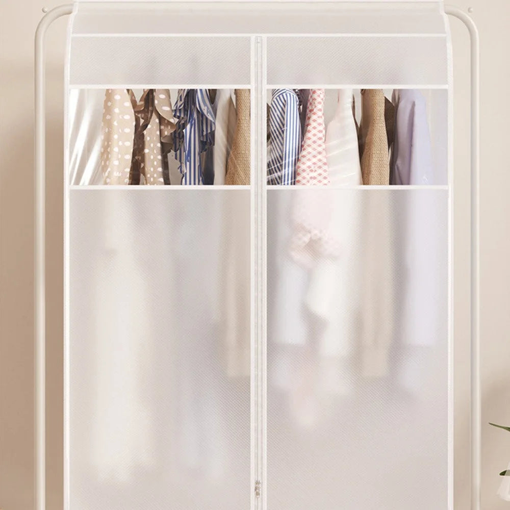 Clothes Garment Cover 80 x 60 x 120cm Hanging Dust Bag For Wardrobe Storage Clear Window - 4