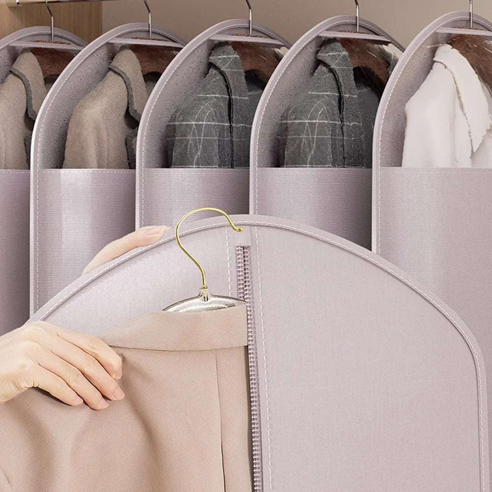 Garment Dust Cover Large Size 128 x 59cm Hanging Clothes Protector Bag Washable Breathable Closet Storage - 5