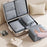 40 x 30 x 24cm Potable Storage Bag Double Layer Expandable Underwear Clothing Organizer for Travel - Grey - 2