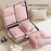 45 x 35 x 25cm Potable Storage Bag Double Layer Expandable Underwear Clothing Organizer for Travel - Pink - 2