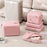 45 x 35 x 25cm Potable Storage Bag Double Layer Expandable Underwear Clothing Organizer for Travel - Pink - 3