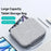 USAMS Jane07 Carrying Case for 12.6 Inch Laptops, Tablets Storage Bags EVA Hard Shell Sleeve with Plush Cushion / Shoulder Strap - 4