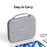 USAMS Jane07 Carrying Case for 12.6 Inch Laptops, Tablets Storage Bags EVA Hard Shell Sleeve with Plush Cushion / Shoulder Strap - 6